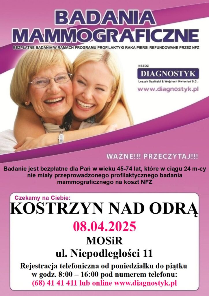 badania mammograficzne